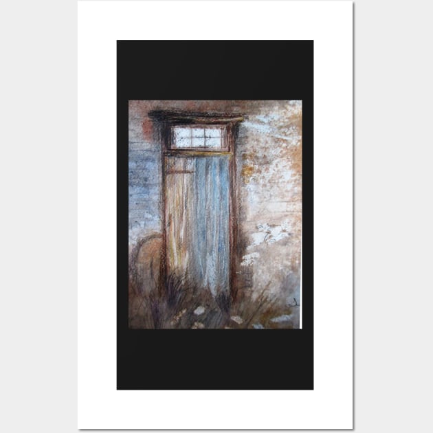 Rustic Mystery Door Wall Art by Juliejart